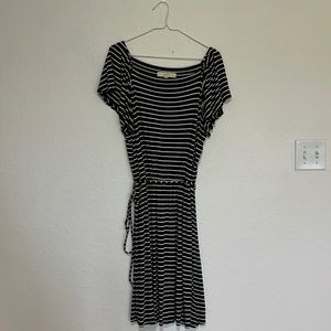 Black & White Striped Summer Dress